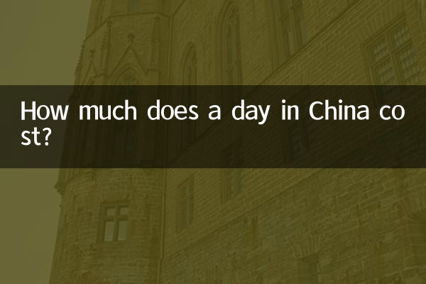 中国の一日の費用はいくらですか?
