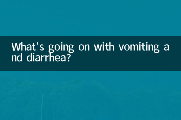 Que se passe-t-il avec les vomissements et la diarrhée ?