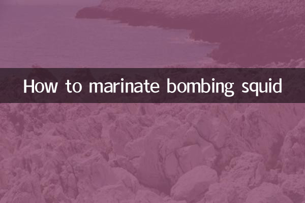 Come marinare i calamari bombardati
