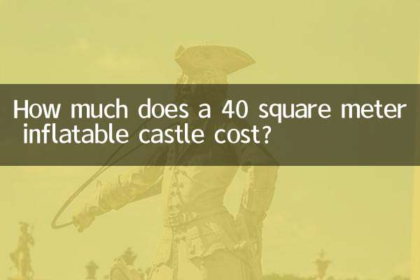 Combien coûte un château gonflable de 40 mètres carrés ?