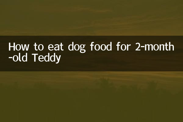 2個月泰迪怎麼吃狗糧