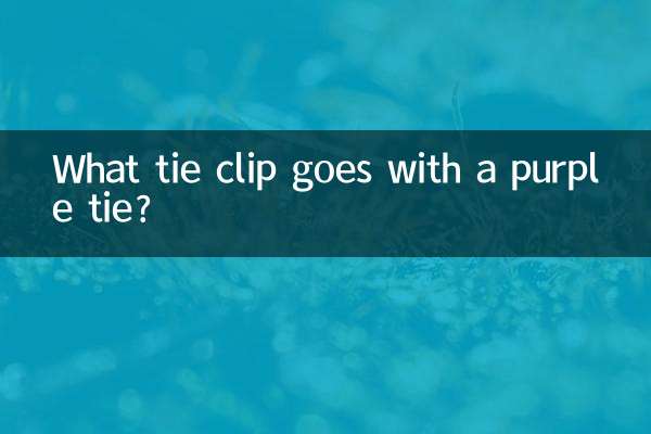 紫のネクタイに合うネクタイピンは何ですか?