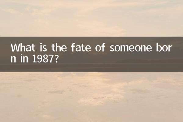 Was ist das Schicksal eines 1987 Geborenen?