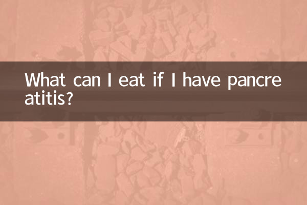 ¿Qué puedo comer si tengo pancreatitis?