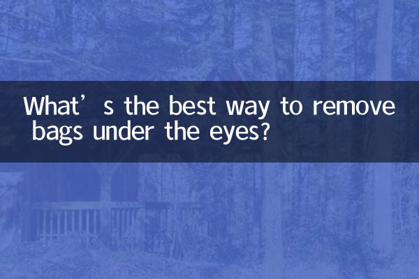 ¿Cuál es la mejor manera de eliminar las bolsas debajo de los ojos?