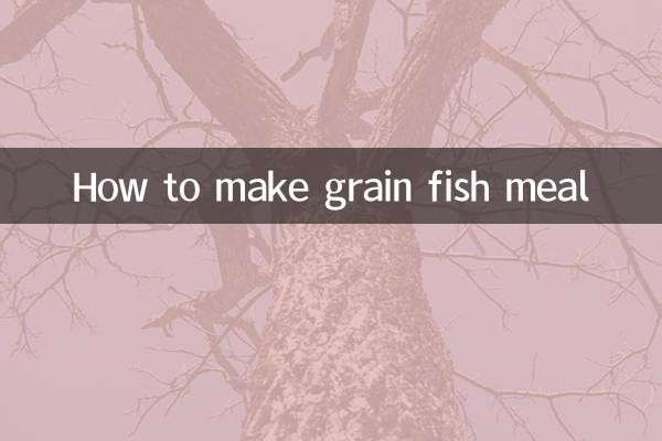 Comment préparer de la farine de poisson aux grains