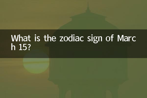 ¿Cuál es el signo zodiacal del 15 de marzo?