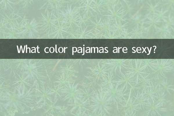 Qual cor de pijama é sexy?