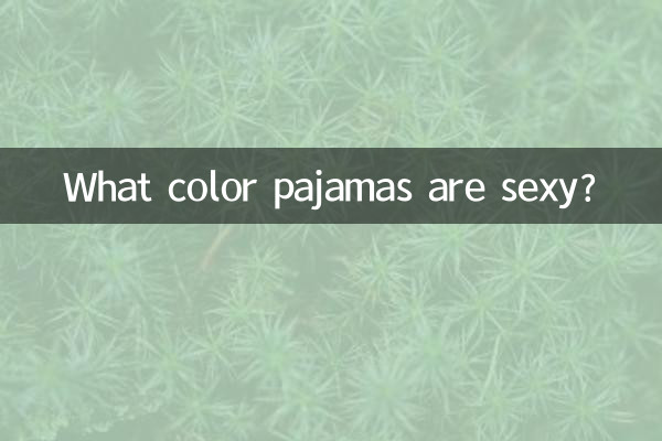 Qual cor de pijama é sexy?