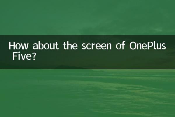 How about the screen of OnePlus Five?