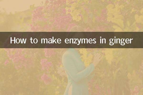 How to make enzymes in ginger