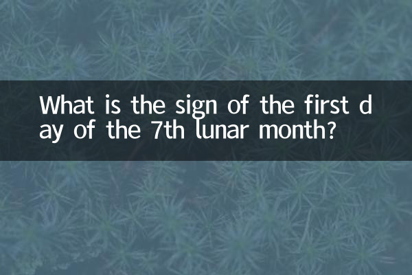 Quel est le signe du premier jour du 7e mois lunaire?