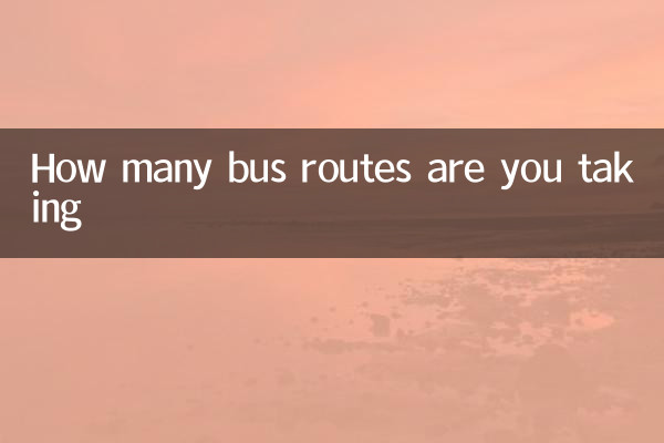 ¿Cuántas rutas de autobuses estás tomando?