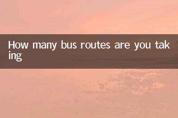 ¿Cuántas rutas de autobuses estás tomando?