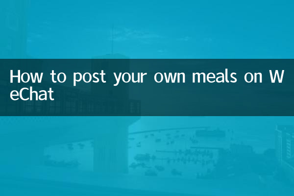 Comment publier vos propres repas sur WeChat