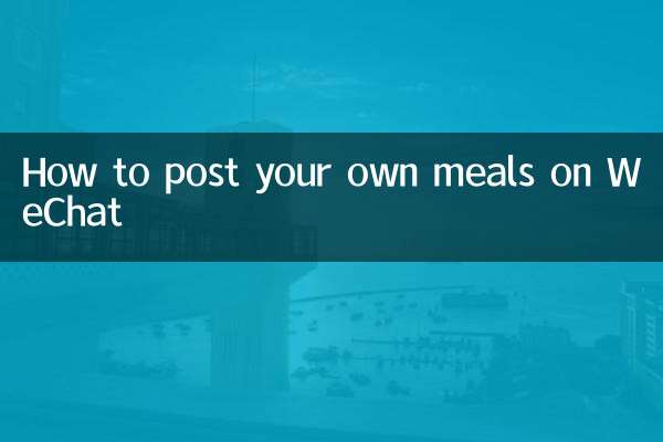 Comment publier vos propres repas sur WeChat