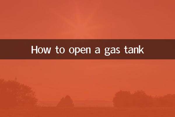 How to open a gas tank