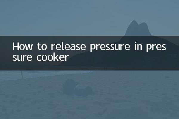 How to release pressure in pressure cooker