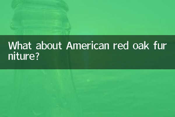 Qu’en est-il des meubles américains en chêne rouge ?