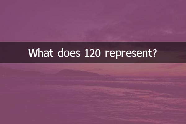 120是代表什麼