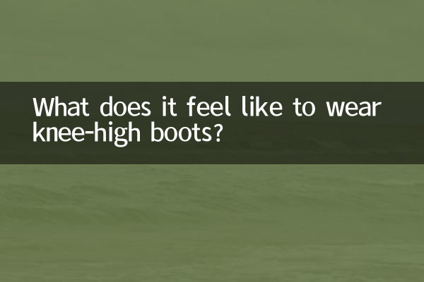 What does it feel like to wear knee-high boots?