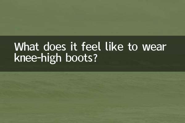 What does it feel like to wear knee-high boots?