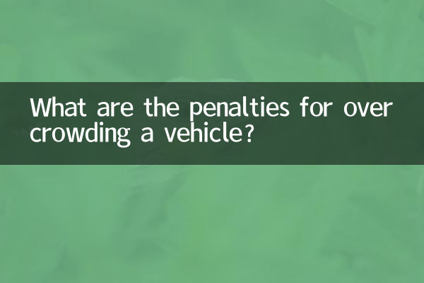 Quali sono le sanzioni per il sovraffollamento di un veicolo?