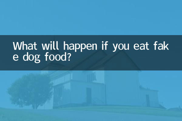 What will happen if you eat fake dog food?