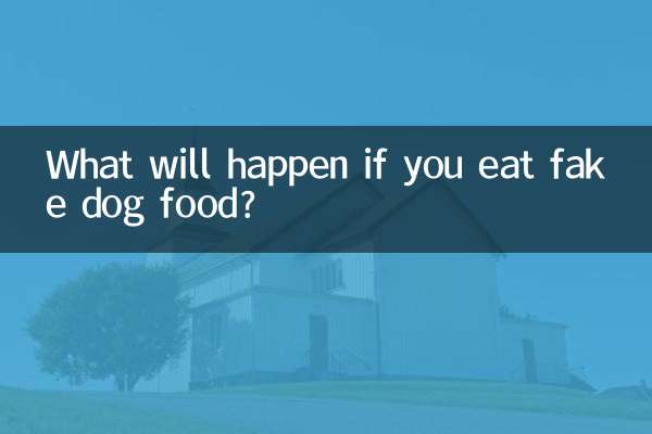 What will happen if you eat fake dog food?