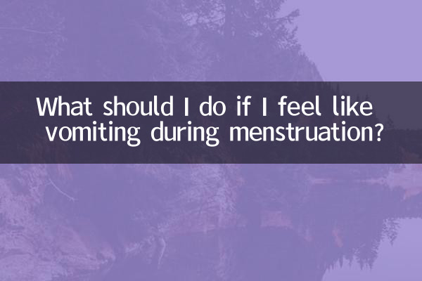 O que devo fazer se sentir vontade de vomitar durante a menstruação?