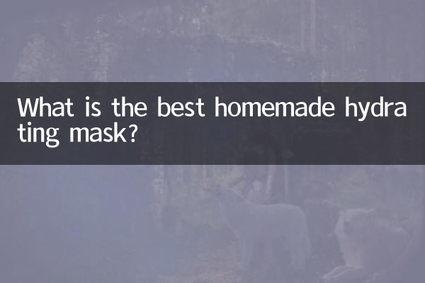 Quel est le meilleur masque hydratant maison ?