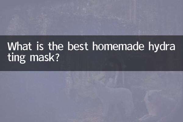 Quel est le meilleur masque hydratant maison ?