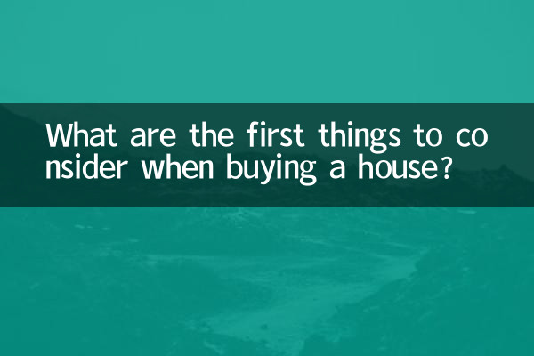 買房首要考慮什麼