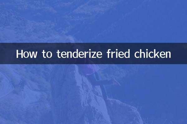 How to tenderize fried chicken