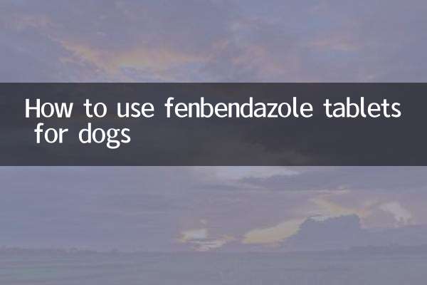 Come usare le compresse di fenbendazolo per i cani