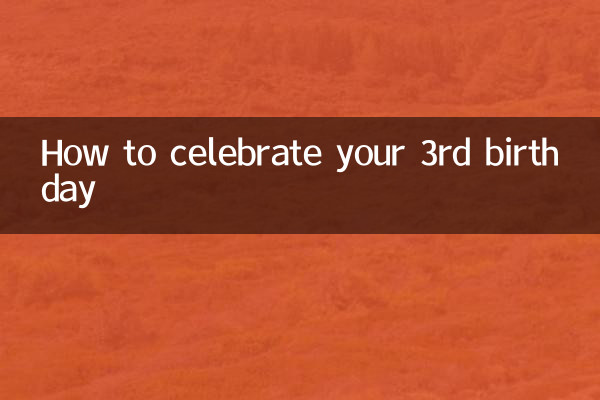 3岁生日怎么过