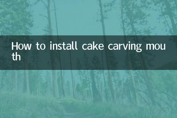 How to install cake carving mouth