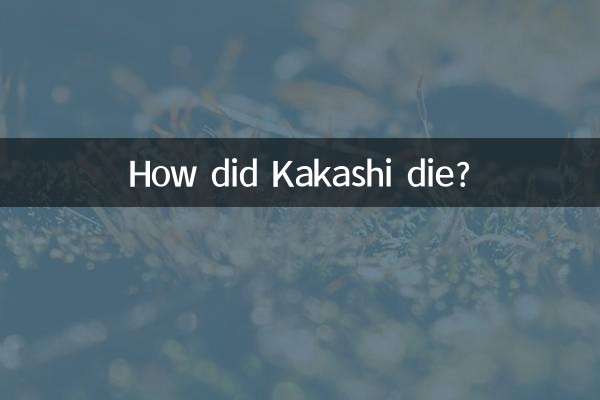 كيف مات كاكاشي؟