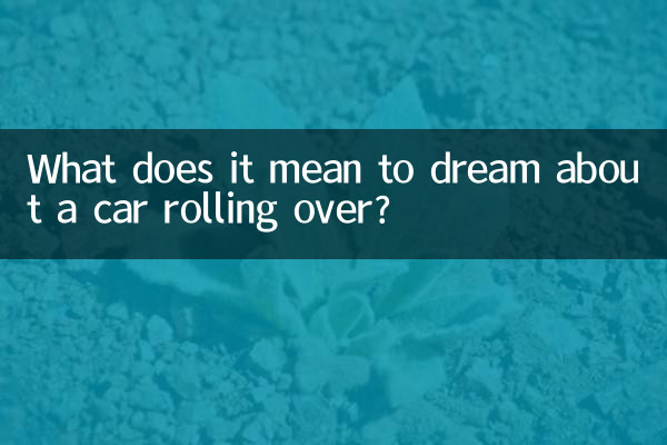What does it mean to dream about a car rolling over?