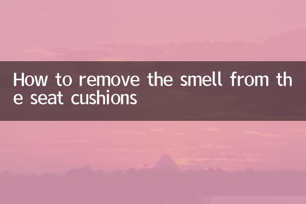 How to remove the smell from the seat cushions