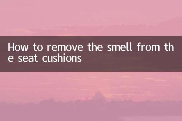 How to remove the smell from the seat cushions