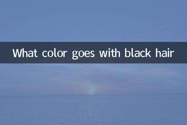 Welche Farbe passt zu schwarzen Haaren?