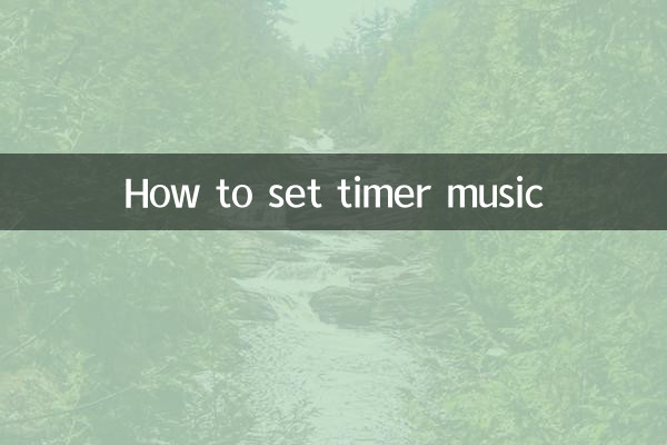 How to set timer music