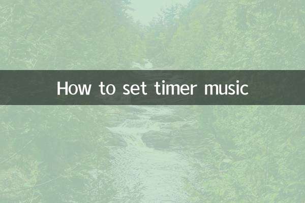 How to set timer music
