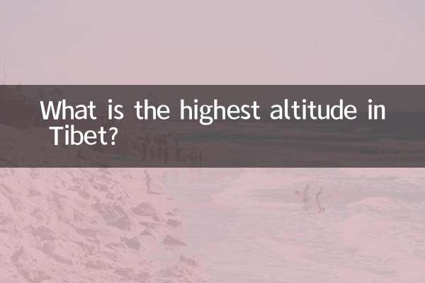 What is the highest altitude in Tibet?