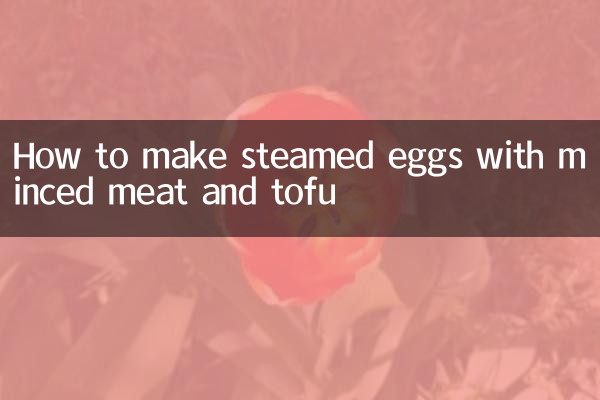 Come preparare le uova al vapore con carne macinata e tofu