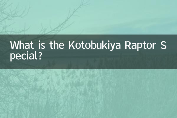 Qu'est-ce que le Kotobukiya Raptor Spécial ?