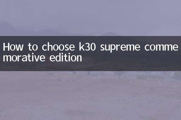 K30 سپریم یادگاری ایڈیشن کا انتخاب کیسے کریں
