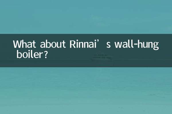 E la caldaia murale di Rinnai?