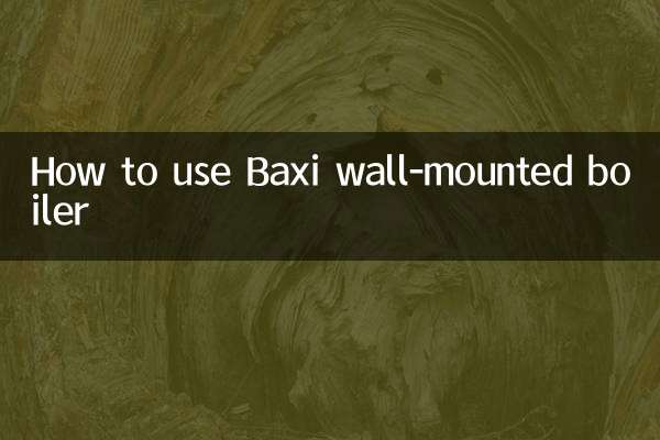 Cómo utilizar la caldera mural Baxi